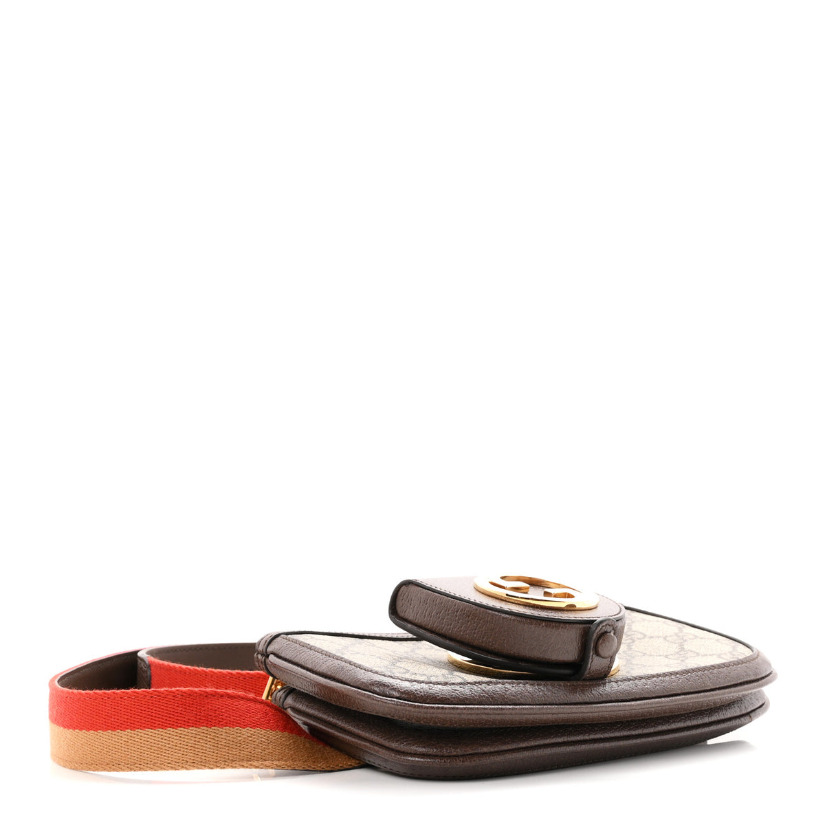 Gucci GG Supreme Monogram Textured Dollar Calfskin Mini Blondie Belt Bag Beige Ebony New Acero 3 of 10
