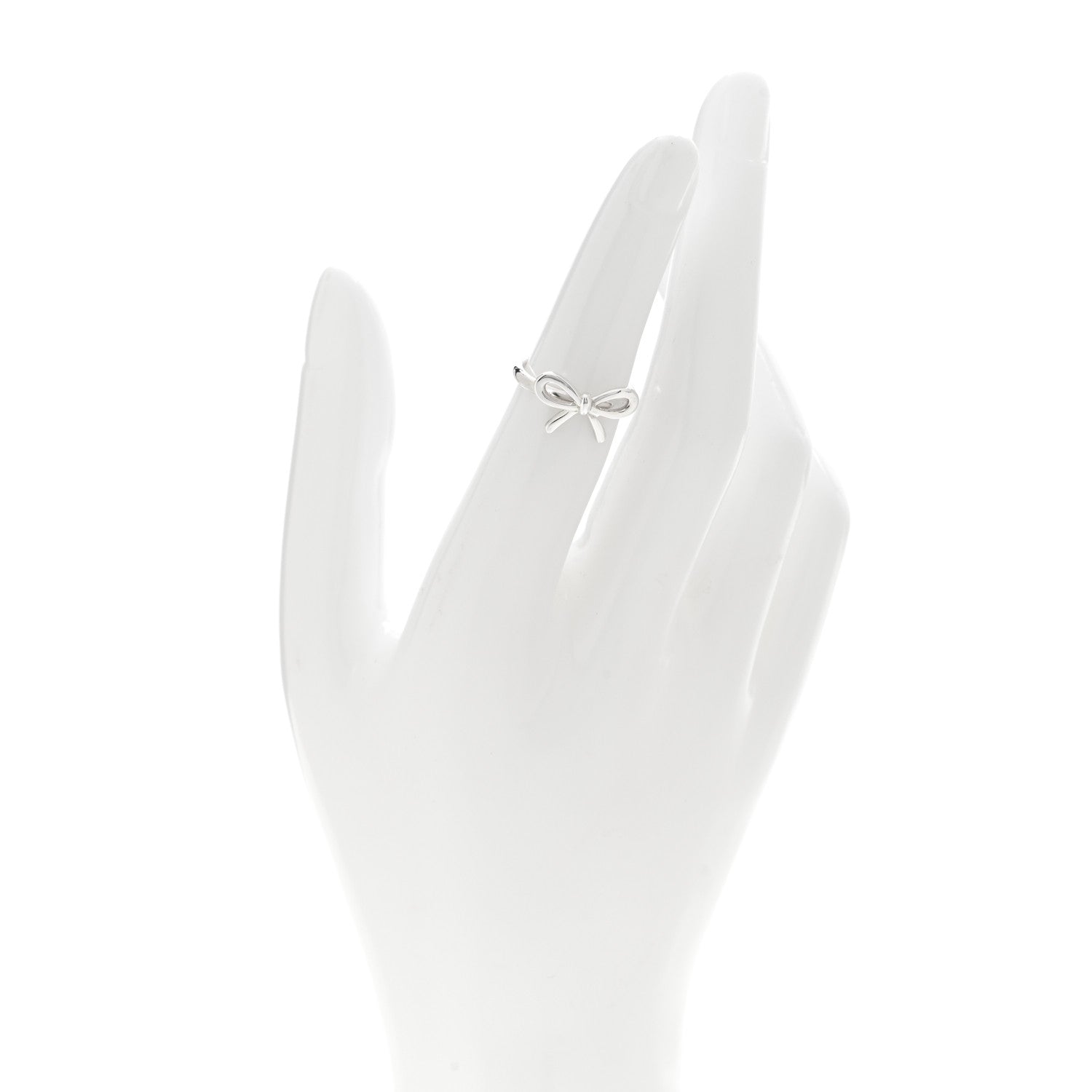 Tiffany Sterling Silver Bow Ring 48 4.5 2 of 4