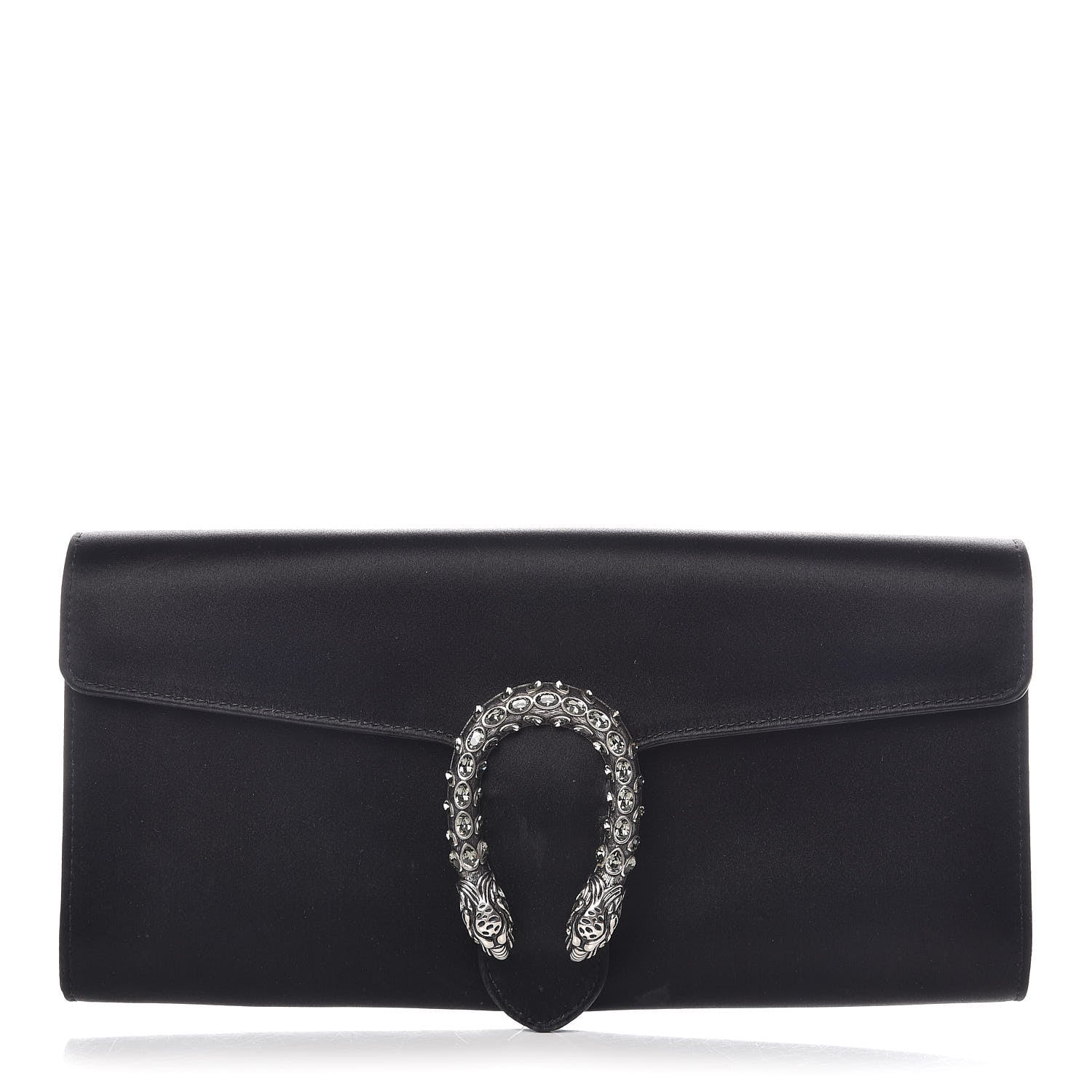 Gucci Satin Dionysus Clutch Black 1 of 10