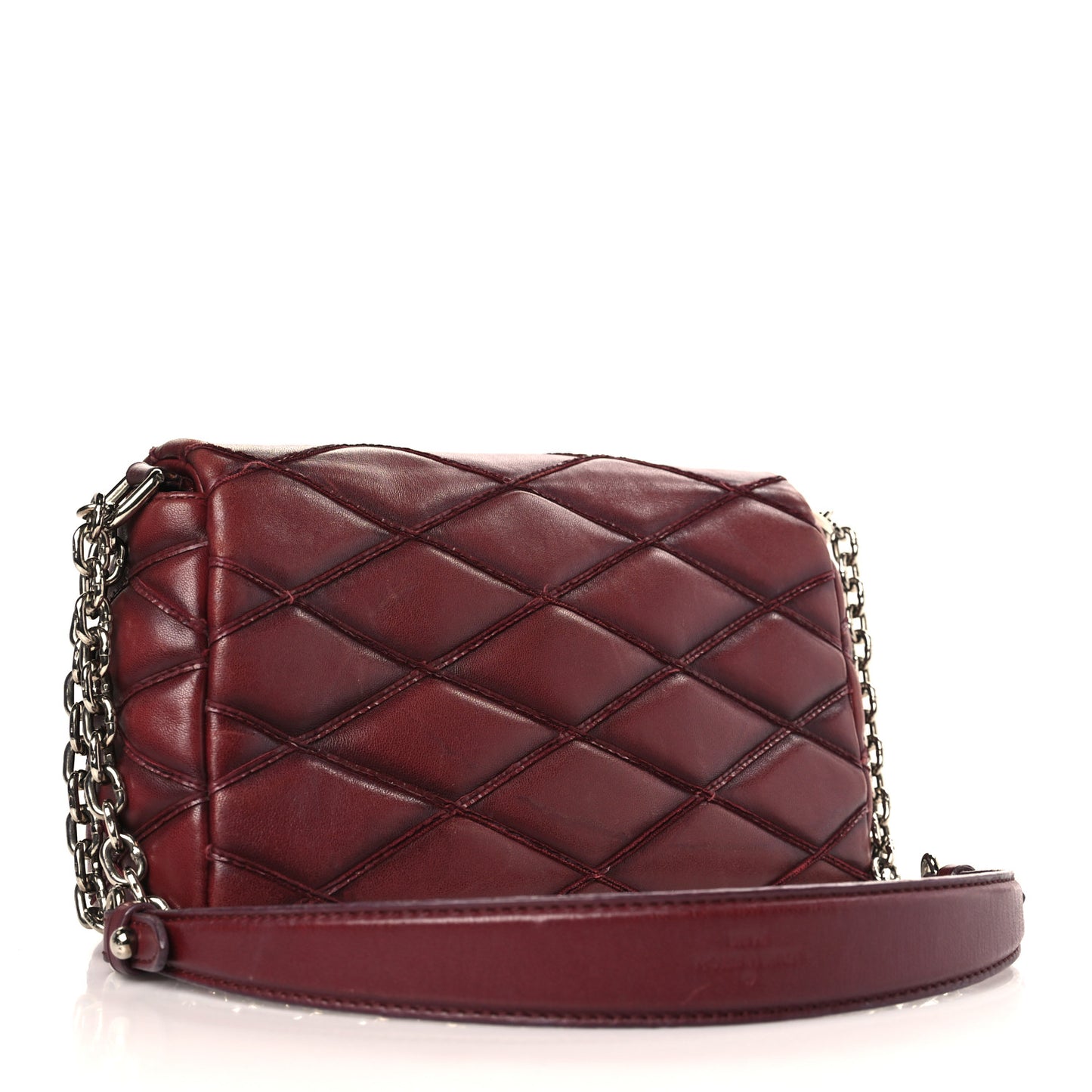 Lambskin Malletage GO-14 PM Bordeaux