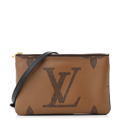 Louis Vuitton Reverse Monogram Giant Double Zip Pochette 1 of 10