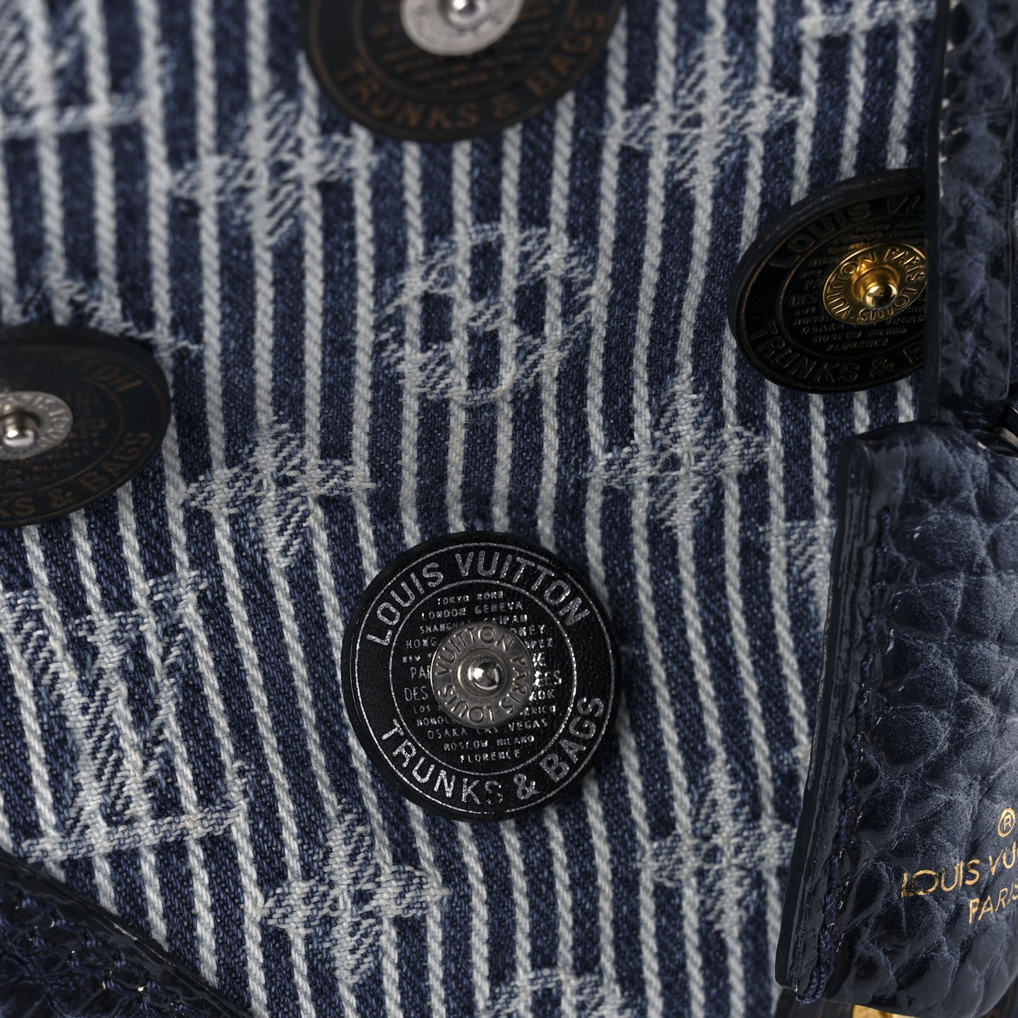 Denim Polka Dot Trunks and Bags Bowly