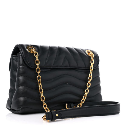 Louis Vuitton Calfskin LV New Wave Chain Bag Black 3 of 15