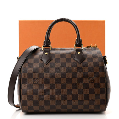 Louis Vuitton Damier Ebene Speedy Bandouliere 25 10 of 10