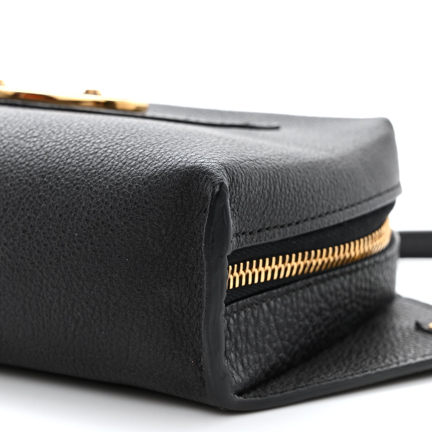 Balenciaga Chevre Gold Metallic Edge Hardware Bum Bag Black 12 of 12