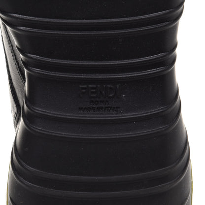 Fendi X FILA Vitello Mania Painted Womens Chunky Sneakers 36 Black Zucca Ice White 8 of 10