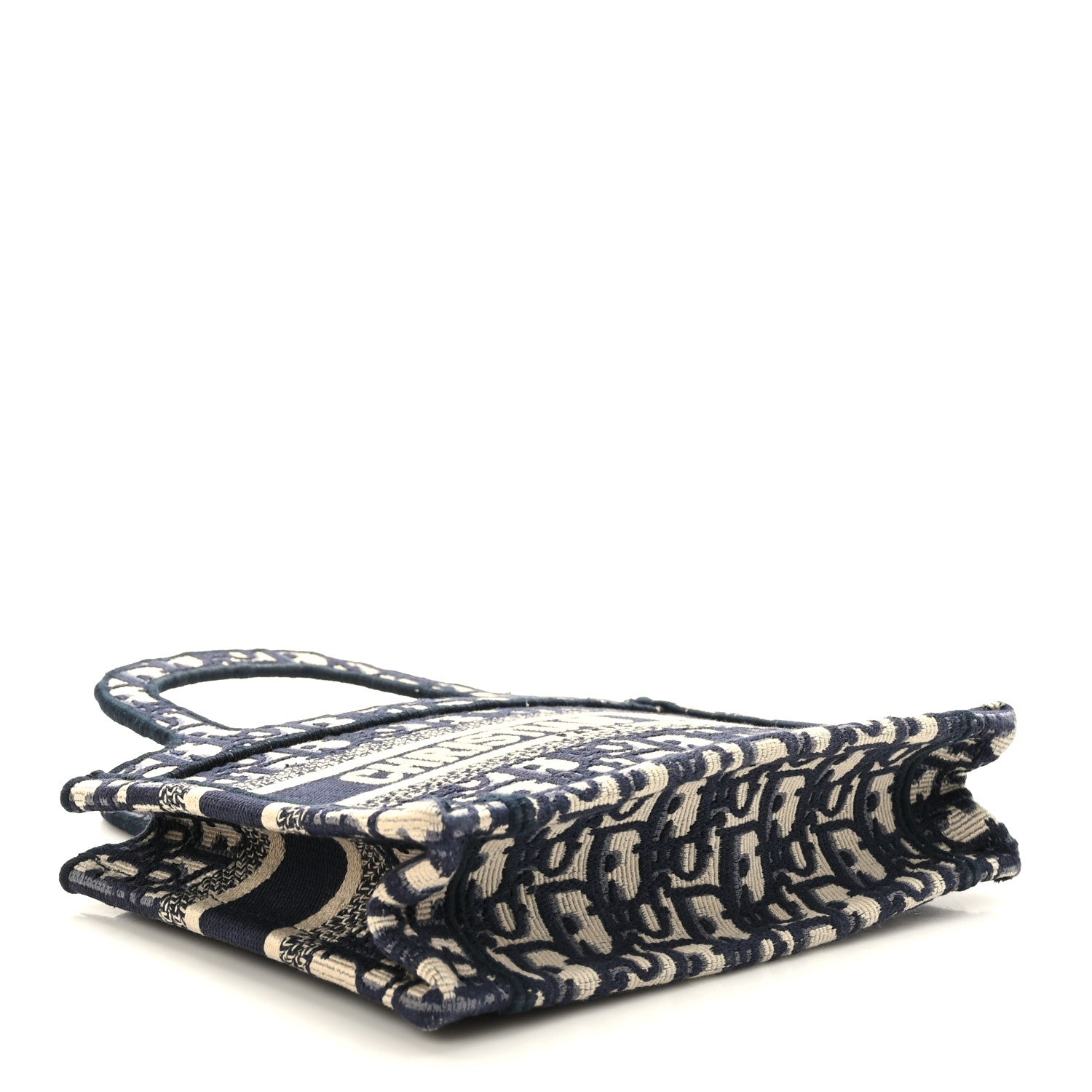 Christian Dior Oblique Mini Book Tote Blue Multicolor 4 of 10