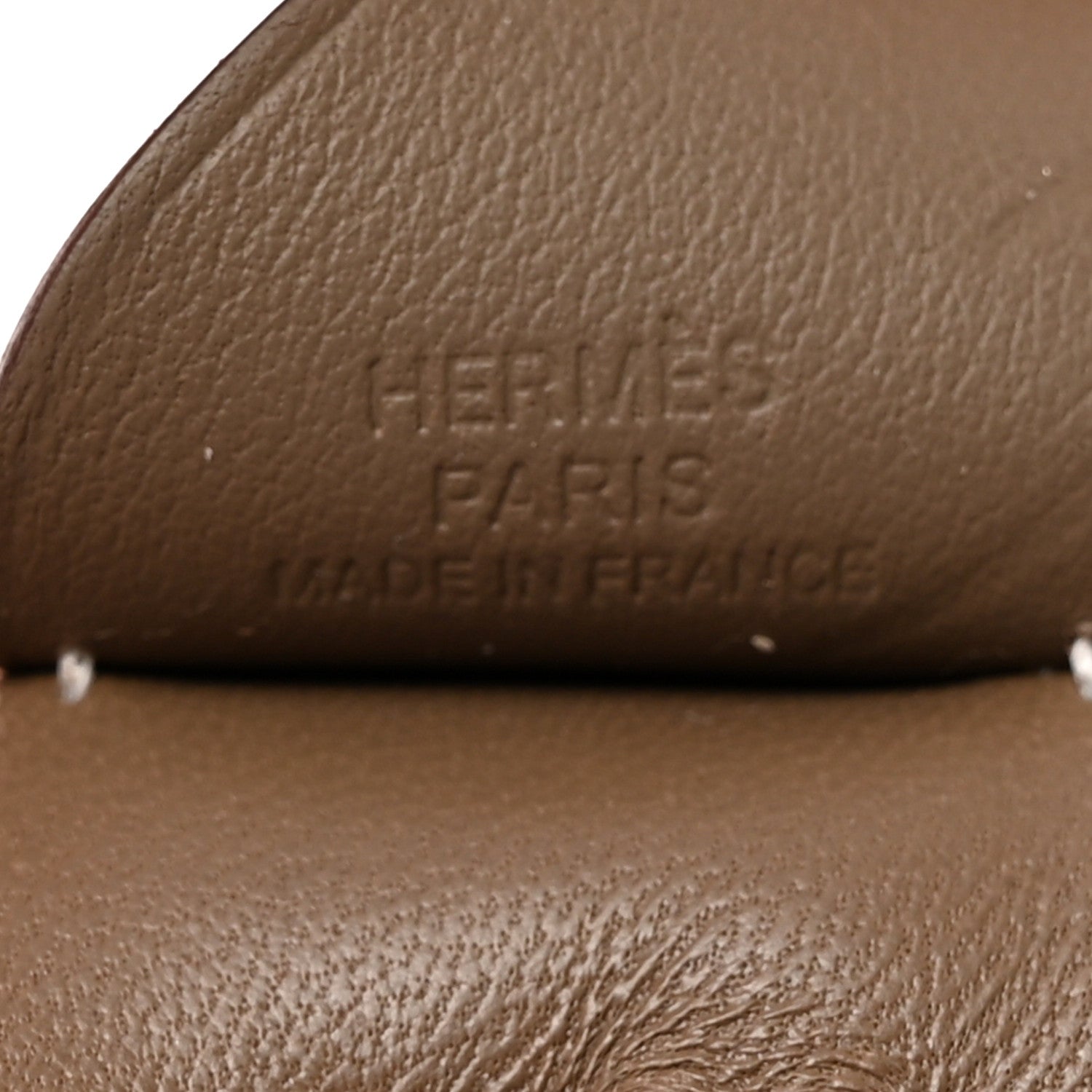 Hermes Milo Lambskin Grigri Rodeo Pegase Horse Bag Charm PM Etoupe 4 of 5