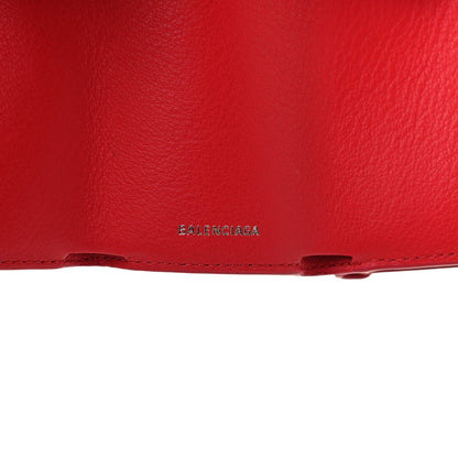 Balenciaga Calfskin Mini Papier Wallet Rouge Tango 6 of 8