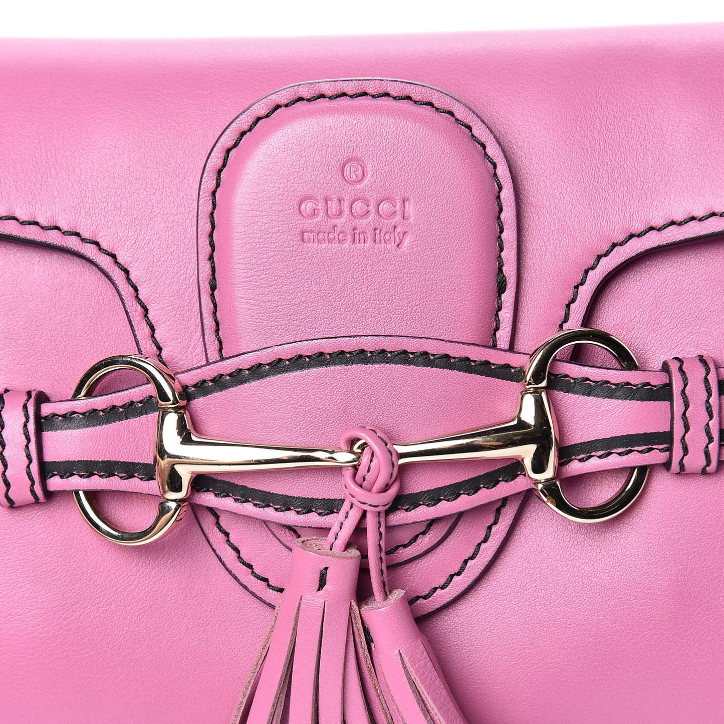 Smooth Calfskin Small Emily Chain Shoulder Bag Pink