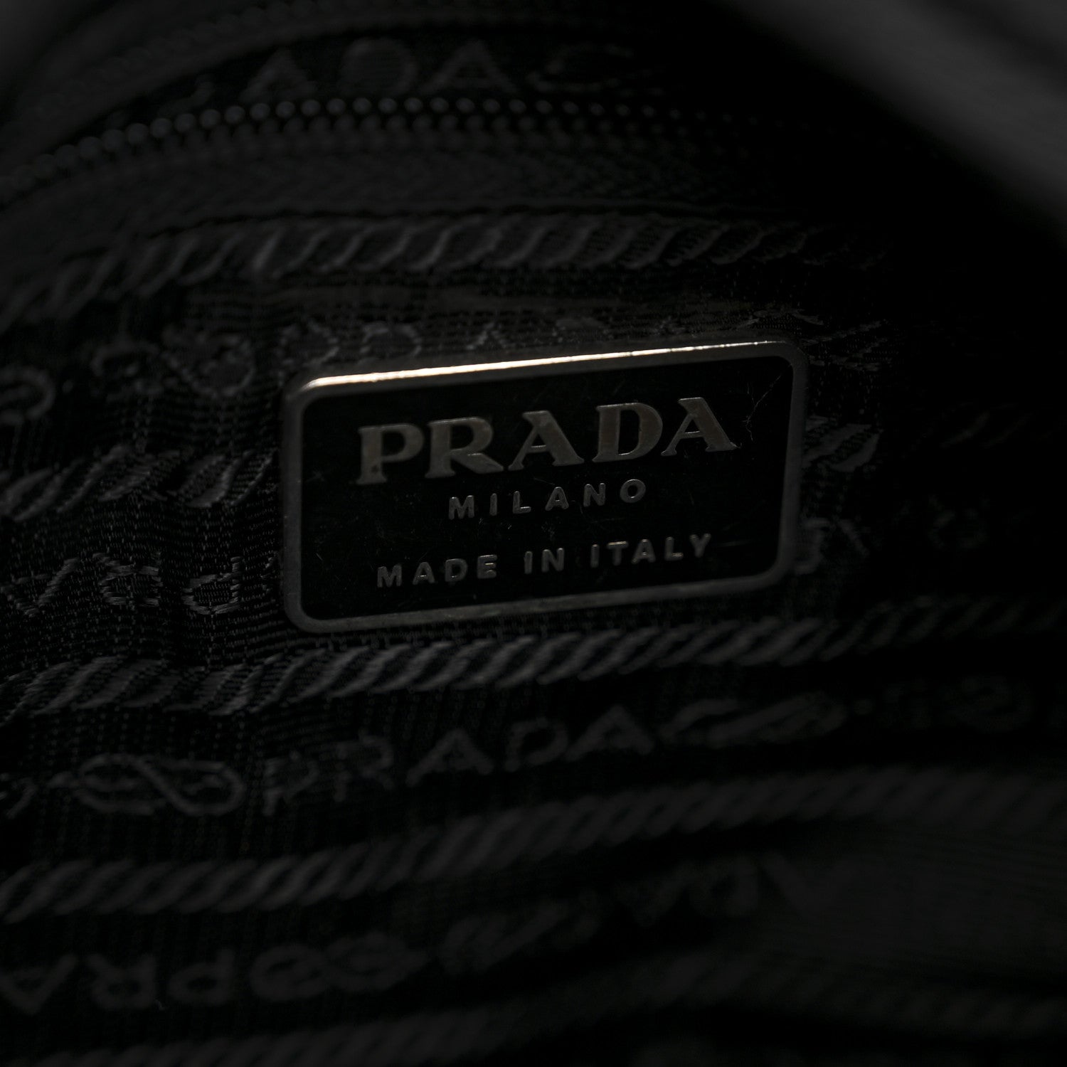 Prada Nylon Shoulder Bag Black 6 of 14