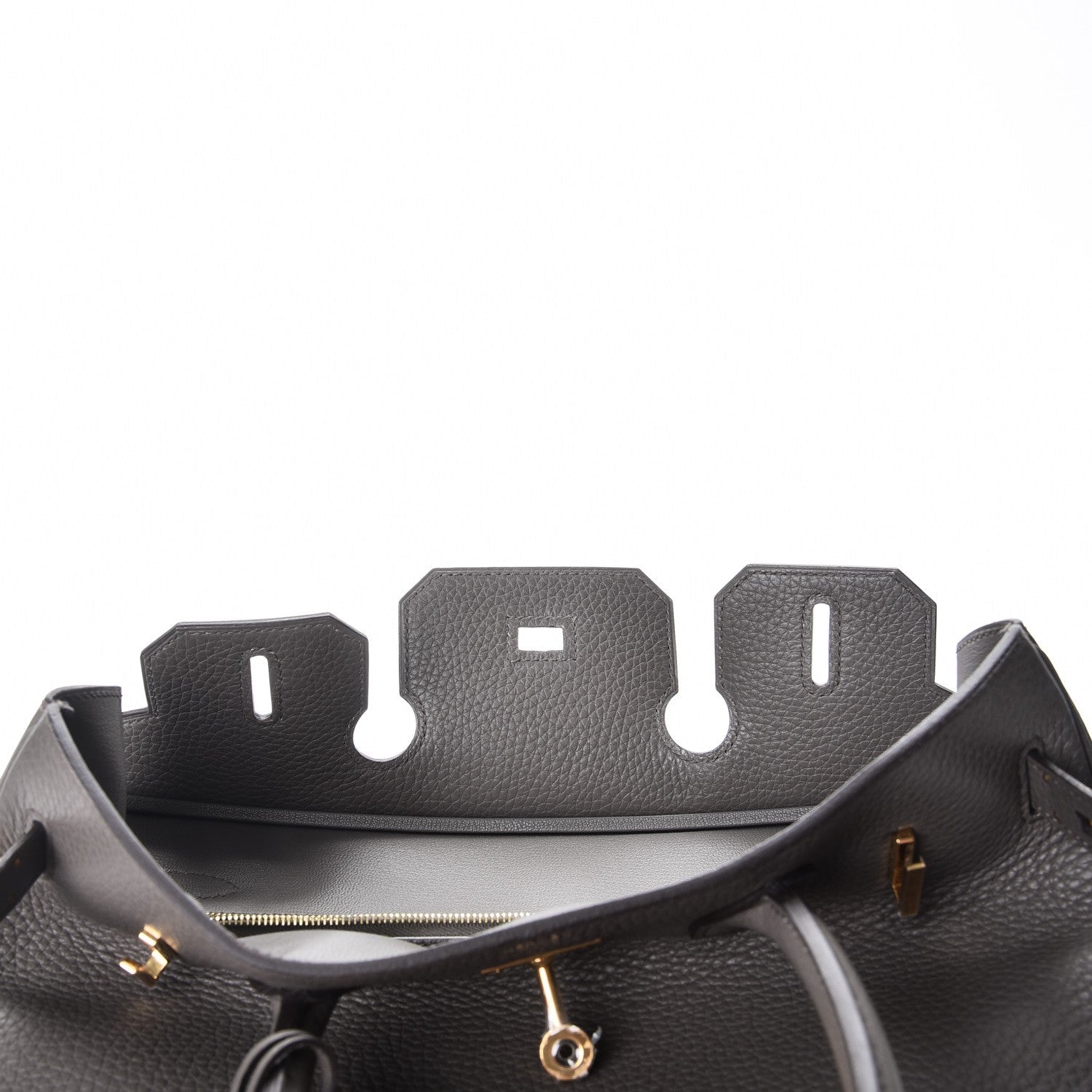 Hermes Taurillon Clemence Birkin 30 Etain 15 of 37