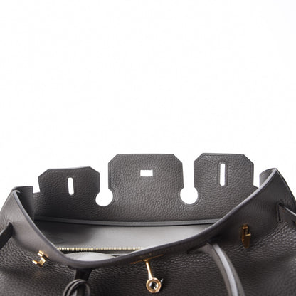 Hermes Taurillon Clemence Birkin 30 Etain 15 of 37