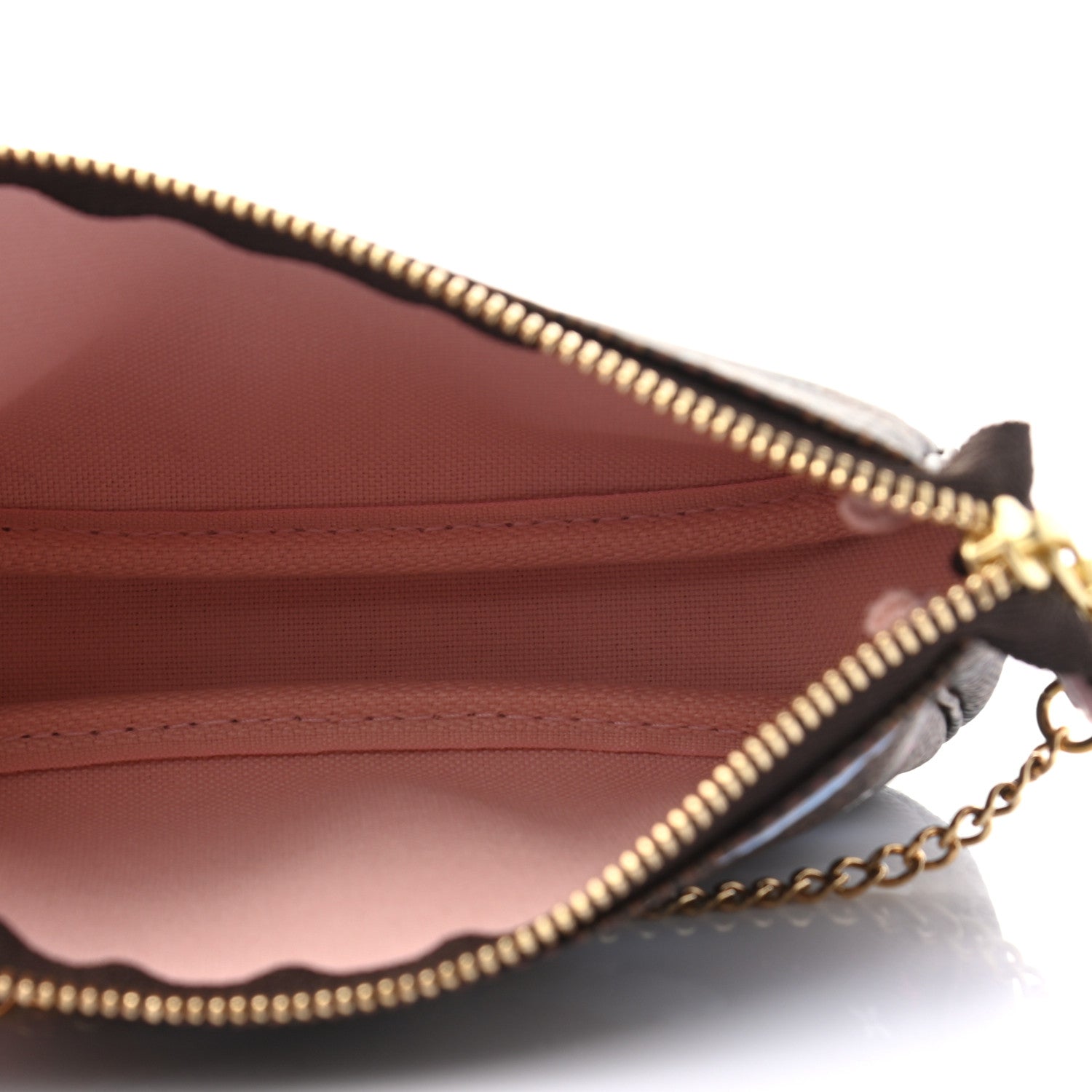 Louis Vuitton Damier Ebene 2020 Christmas Animation Big Wheel Mini Pochette Accessories Rose Ballerine 6 of 8