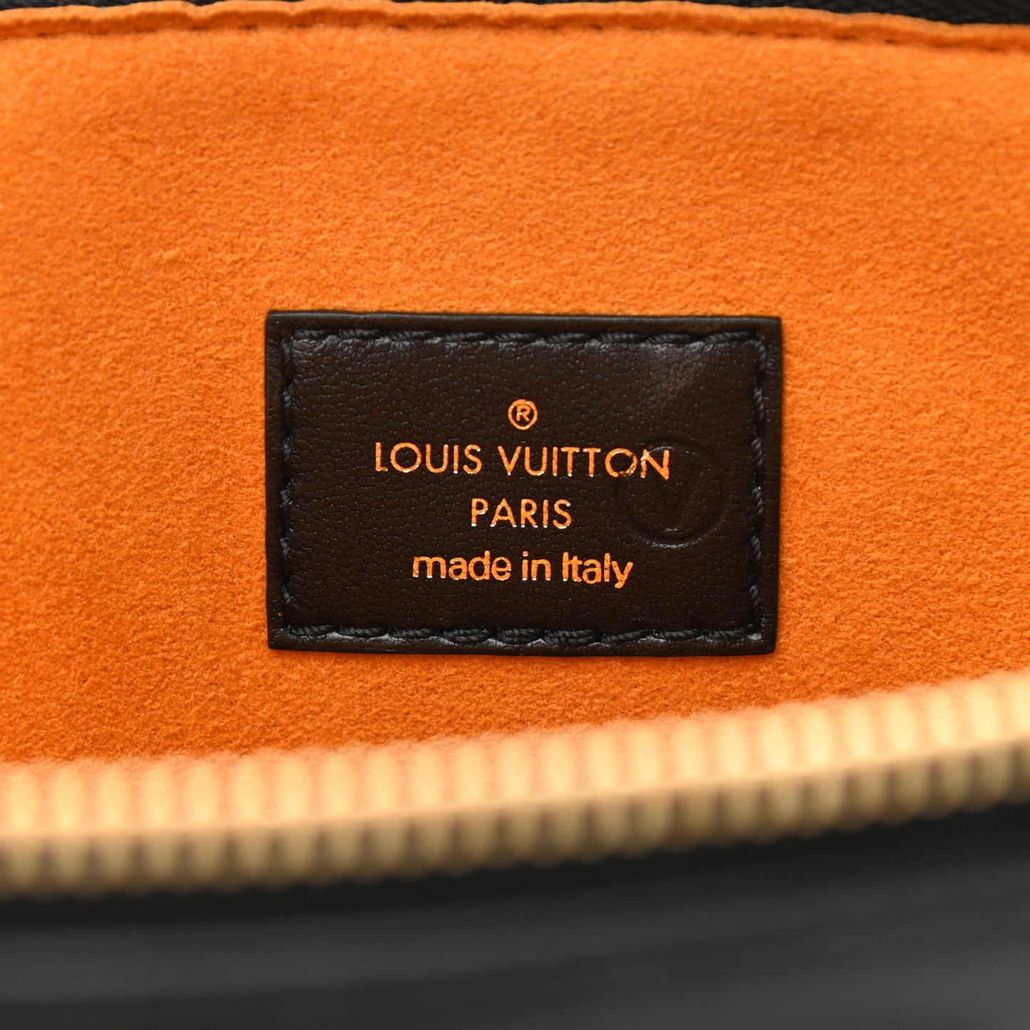 Lambskin Embossed Monogram Coussin MM Black