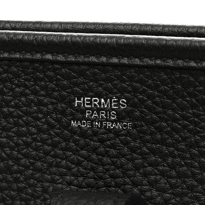 Hermes Taurillon Clemence Evelyne III PM Black 6 of 11