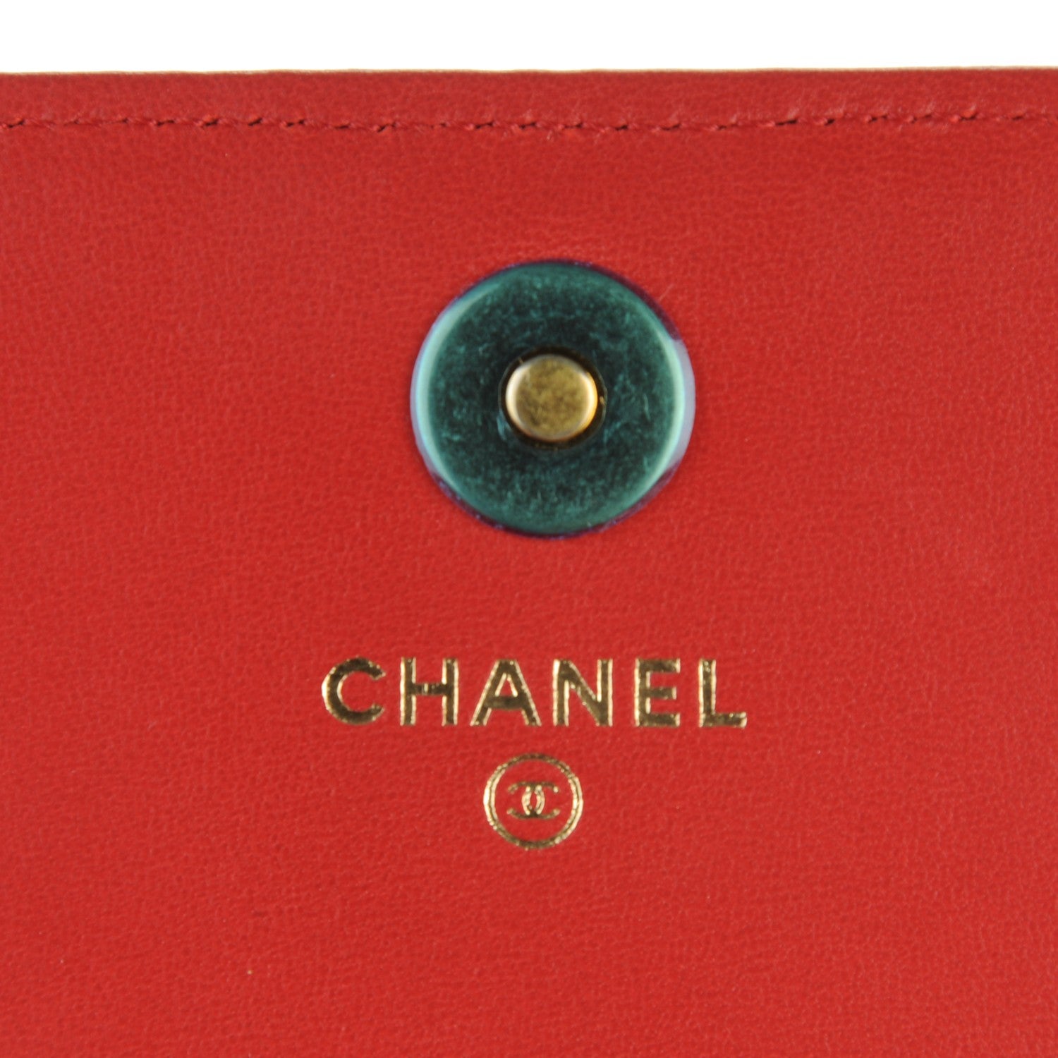 Chanel Lambskin Quilted Boy Wallet On Removable Chain WOC Red 5 of 8
