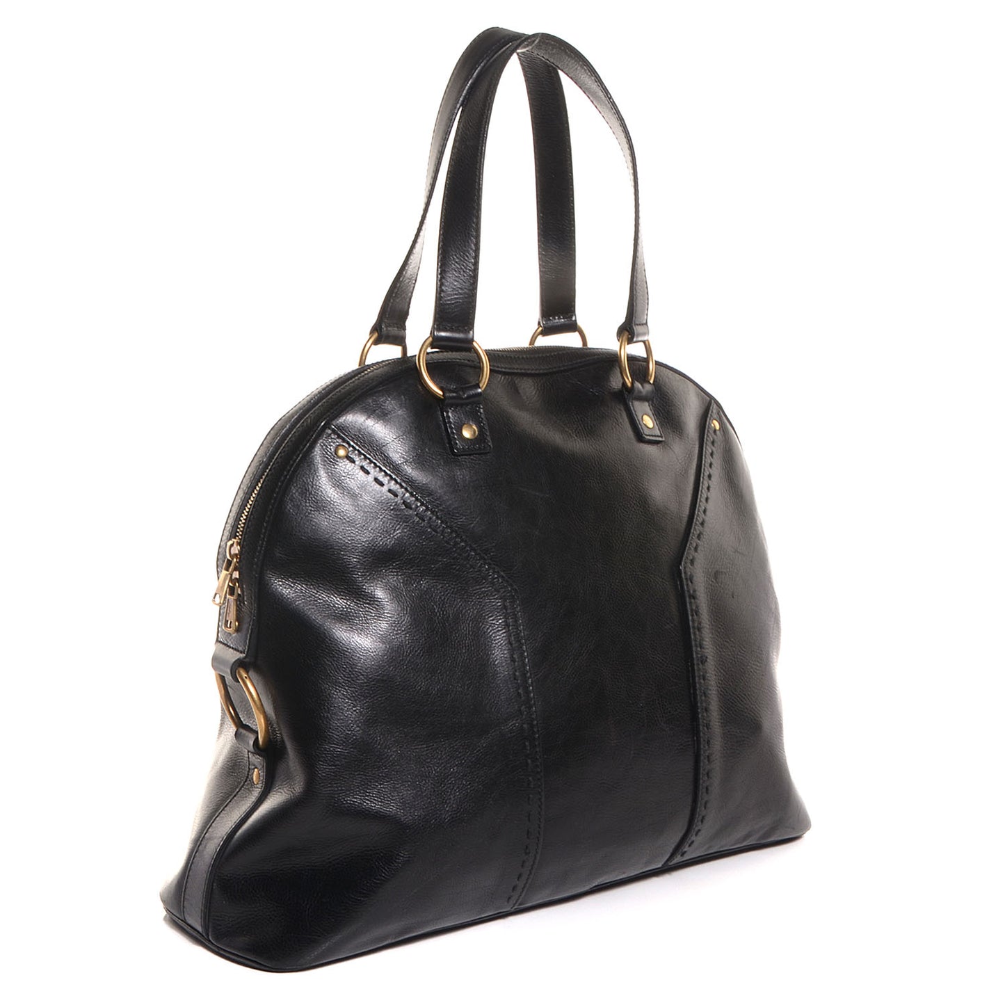 Leather Oversized Muse Black