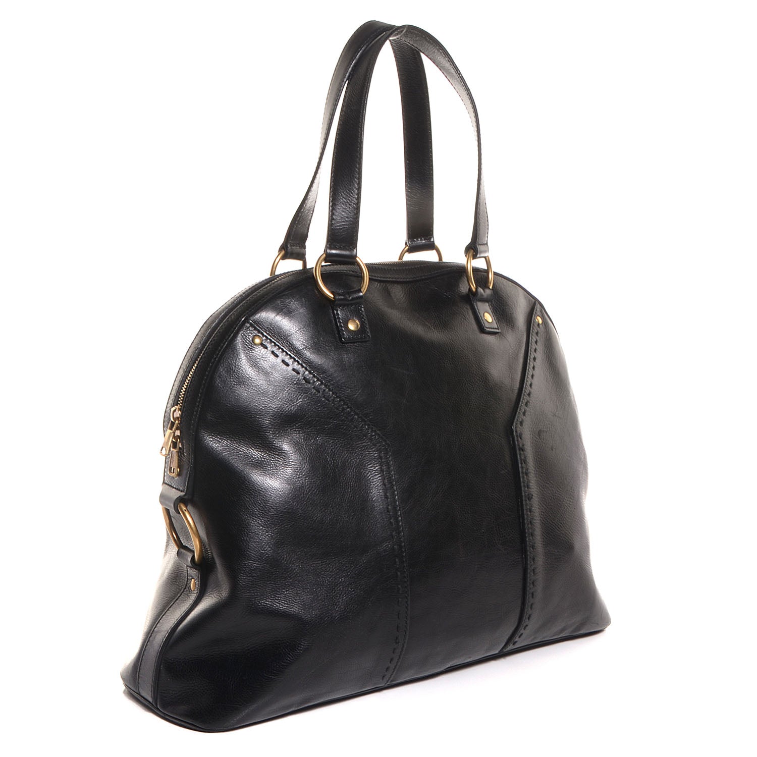 Saint Laurent Leather Oversized Muse Black 3 of 8