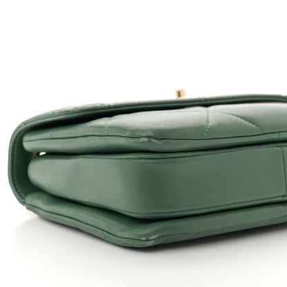 Chanel Lambskin Quilted Small Trendy CC Flap Dual Handle Bag Green 9 of 14