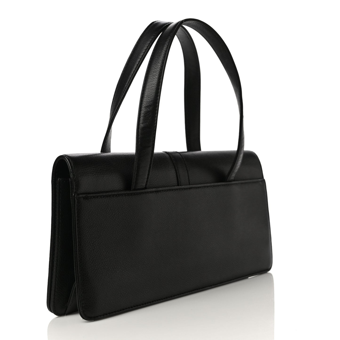Caviar Double Pocket Flap Bag Black