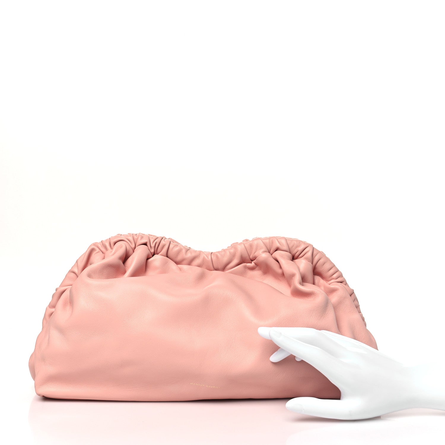 Mansur Gavriel Lambskin Cloud Clutch  Rosa Blush 2 of 9