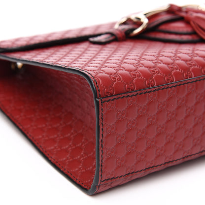 Gucci Microguccissima Medium Emily Chain Shoulder Bag Red 4 of 10