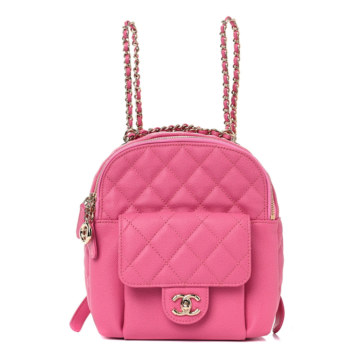 Chanel Caviar Quilted Small CC Day Backpack Pink 1 of 11