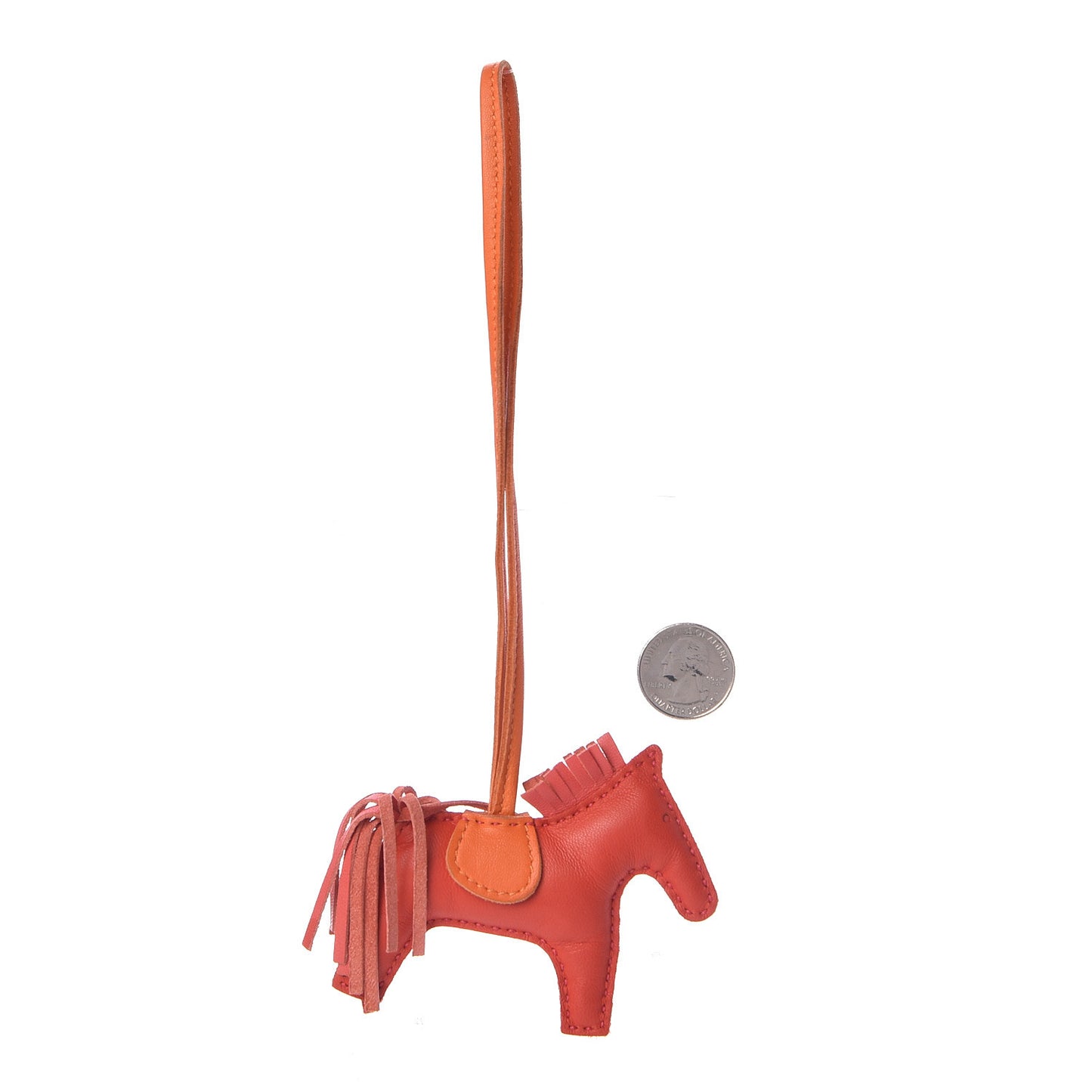 Milo Lambskin Grigri Rodeo Horse Bag Charm PM Rouge Rose Indien Jaipur Feu
