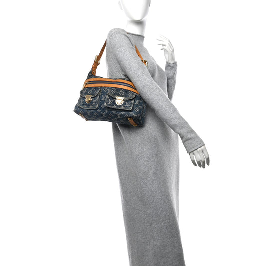 Monogram Denim Baggy PM Blue