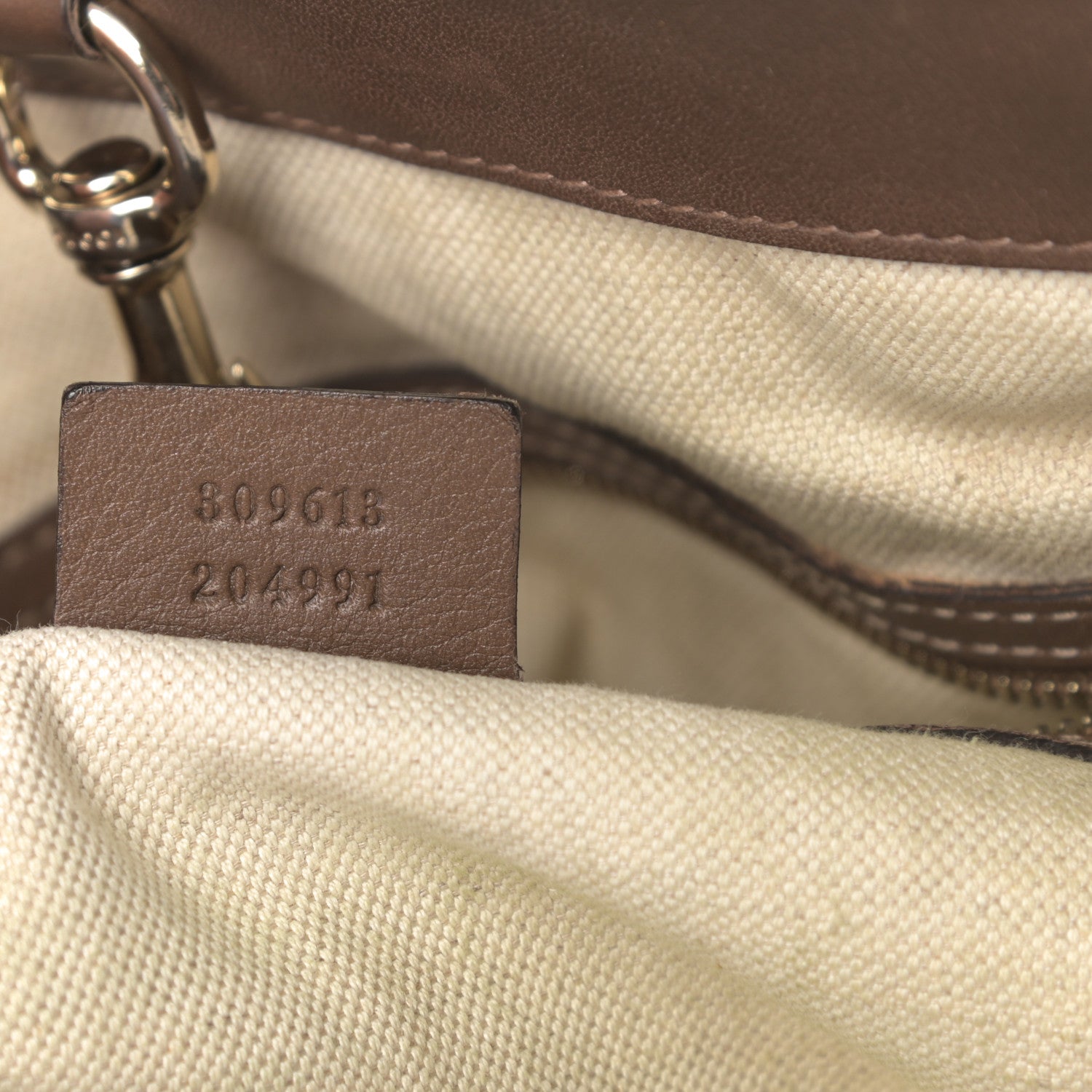 Gucci GG Supreme Monogram Medium Nice Tote Brown 7 of 19