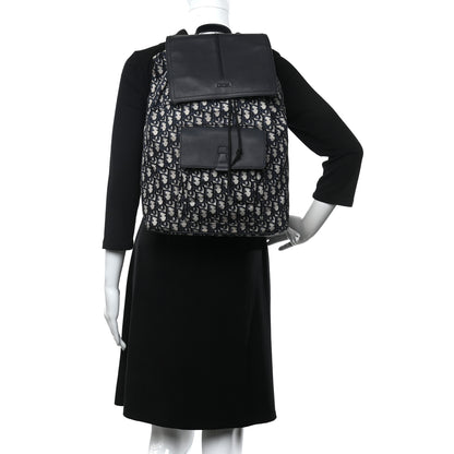Christian Dior Technical Fabric Oblique Motion Backpack Blue 2 of 19