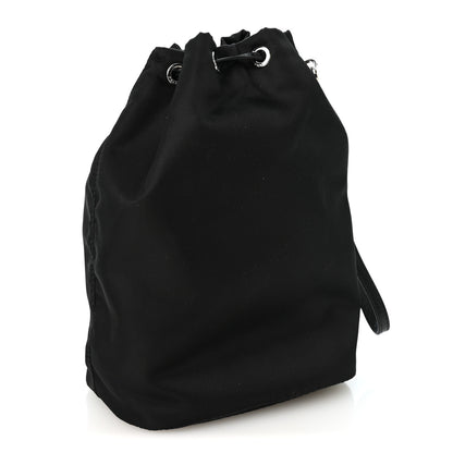 Prada Re-Nylon Vela Drawstring Wristlet Pouch Black 2 of 10