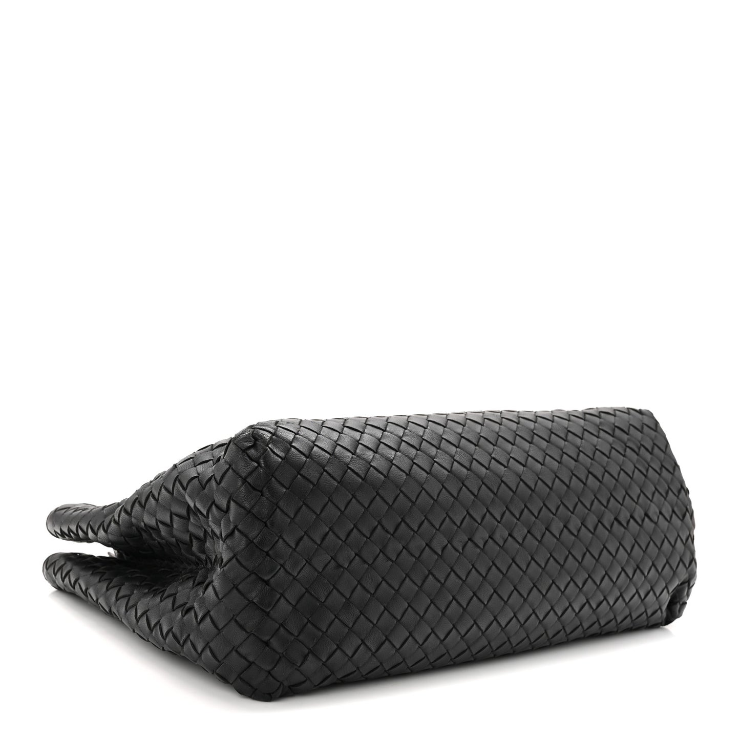 Nappa Intrecciato Medium Classic Chain Strap Tote Black