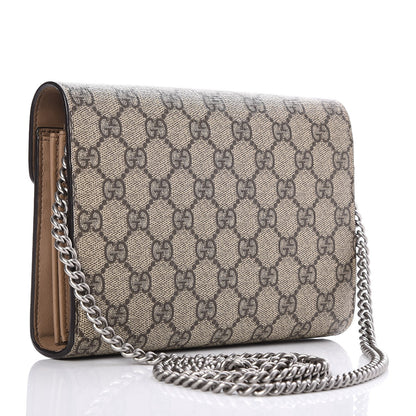 Gucci GG Supreme Monogram Mini Dionysus Chain Wallet Beige Taupe 3 of 7