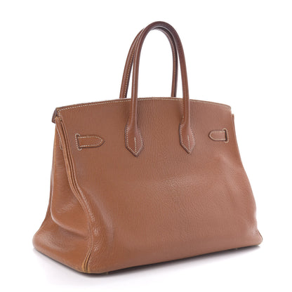 Hermes Chevre de Coromandel Birkin 35 Gold 3 of 17
