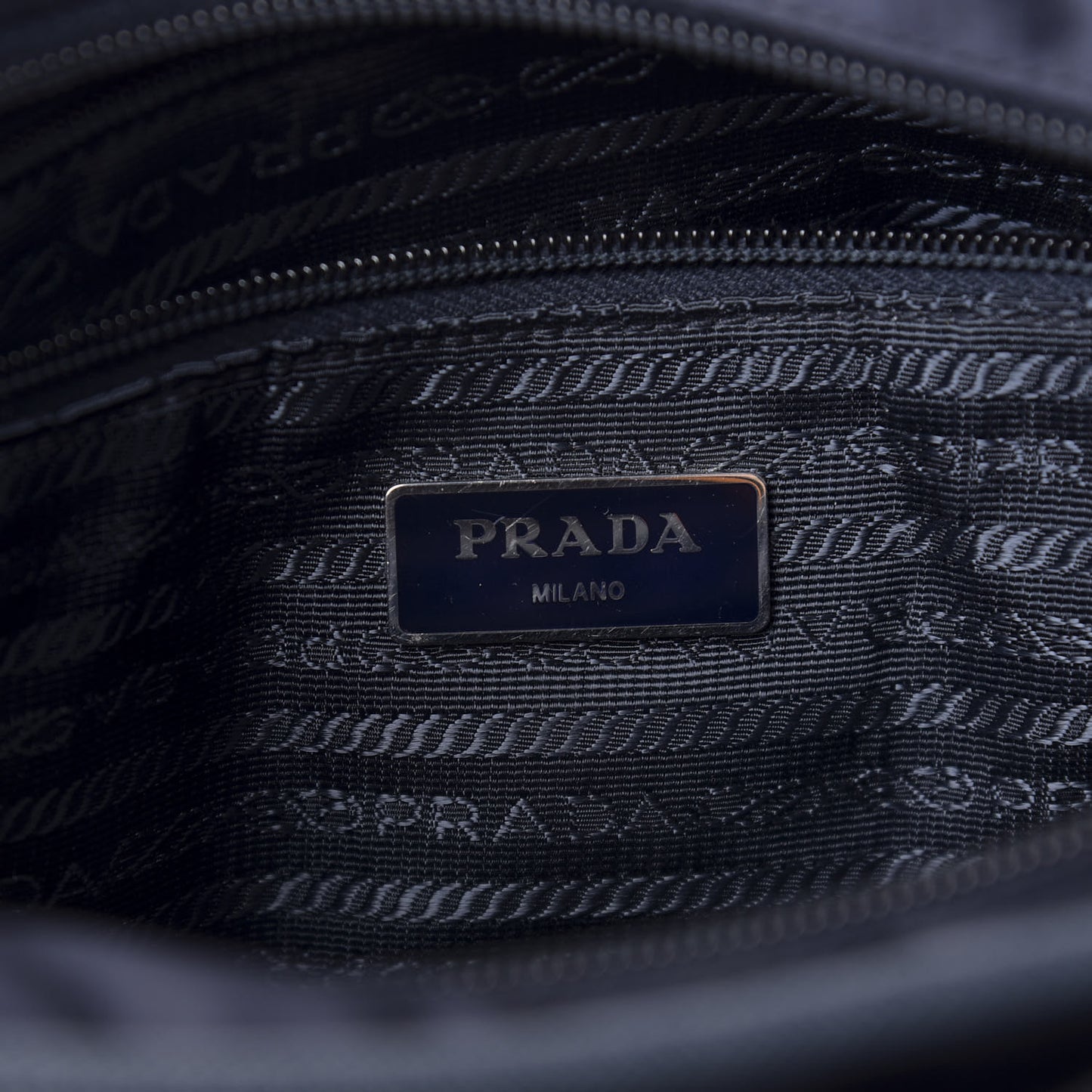 Tessuto Nylon Saffiano Flat Messenger Bag Baltico