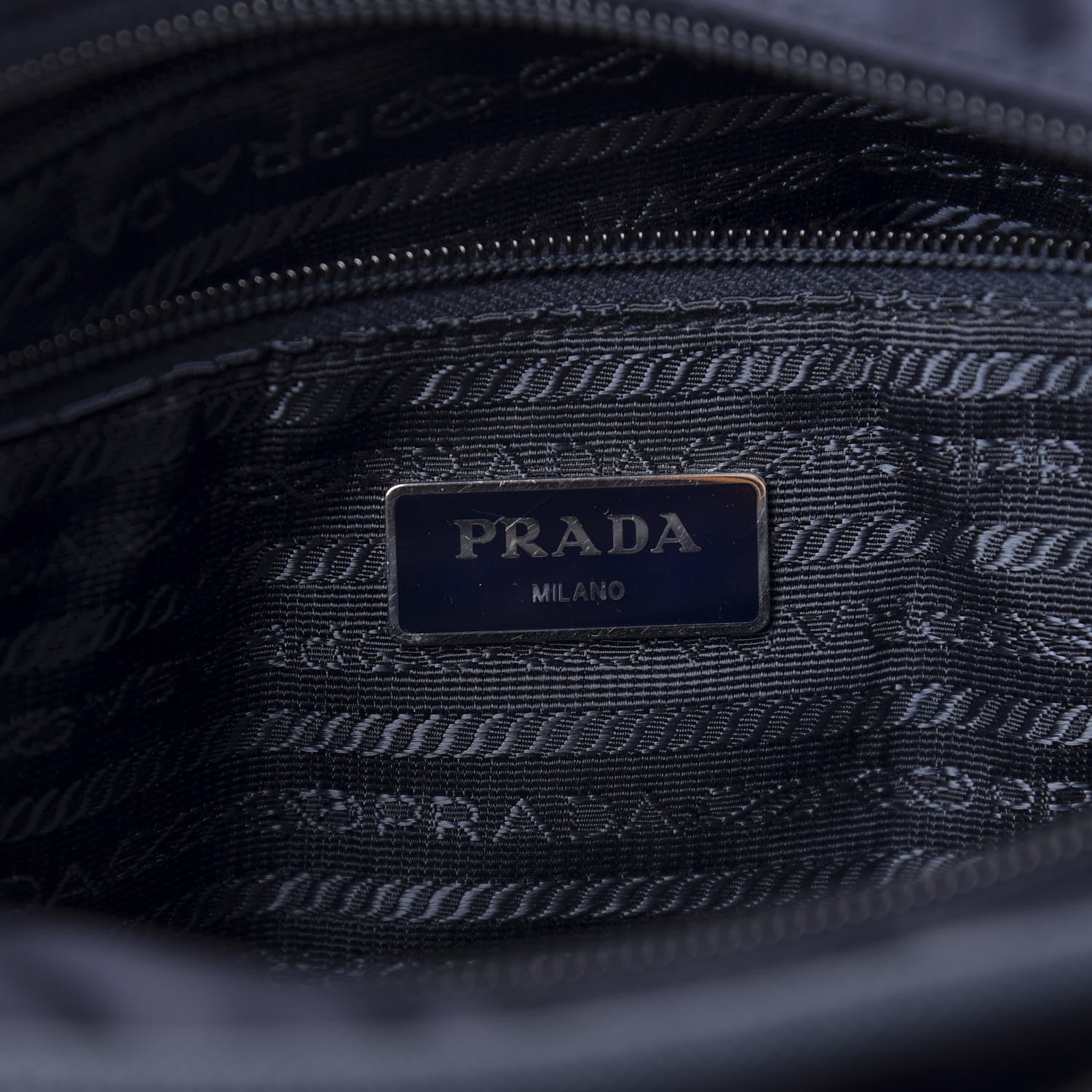 Prada Tessuto Nylon Saffiano Flat Messenger Bag Baltico 8 of 15
