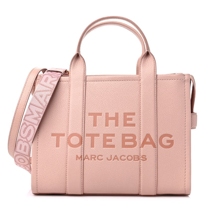 Marc Jacobs Grained Calfskin Medium The Tote Bag Rose Dust 1 of 9