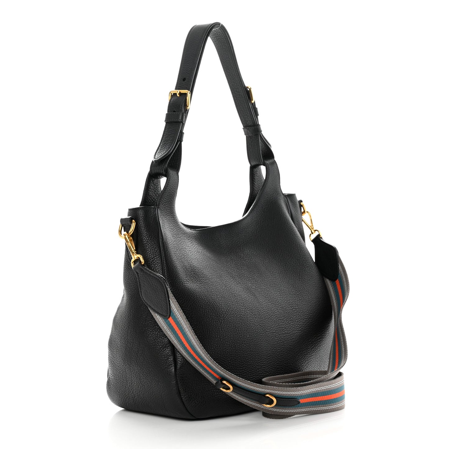 Vitello Daino Hobo Black