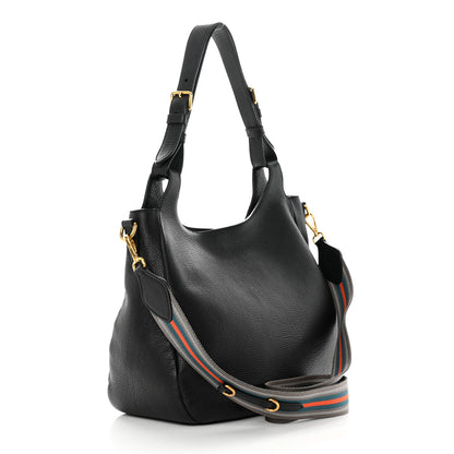 Prada Vitello Daino Hobo Black 3 of 12