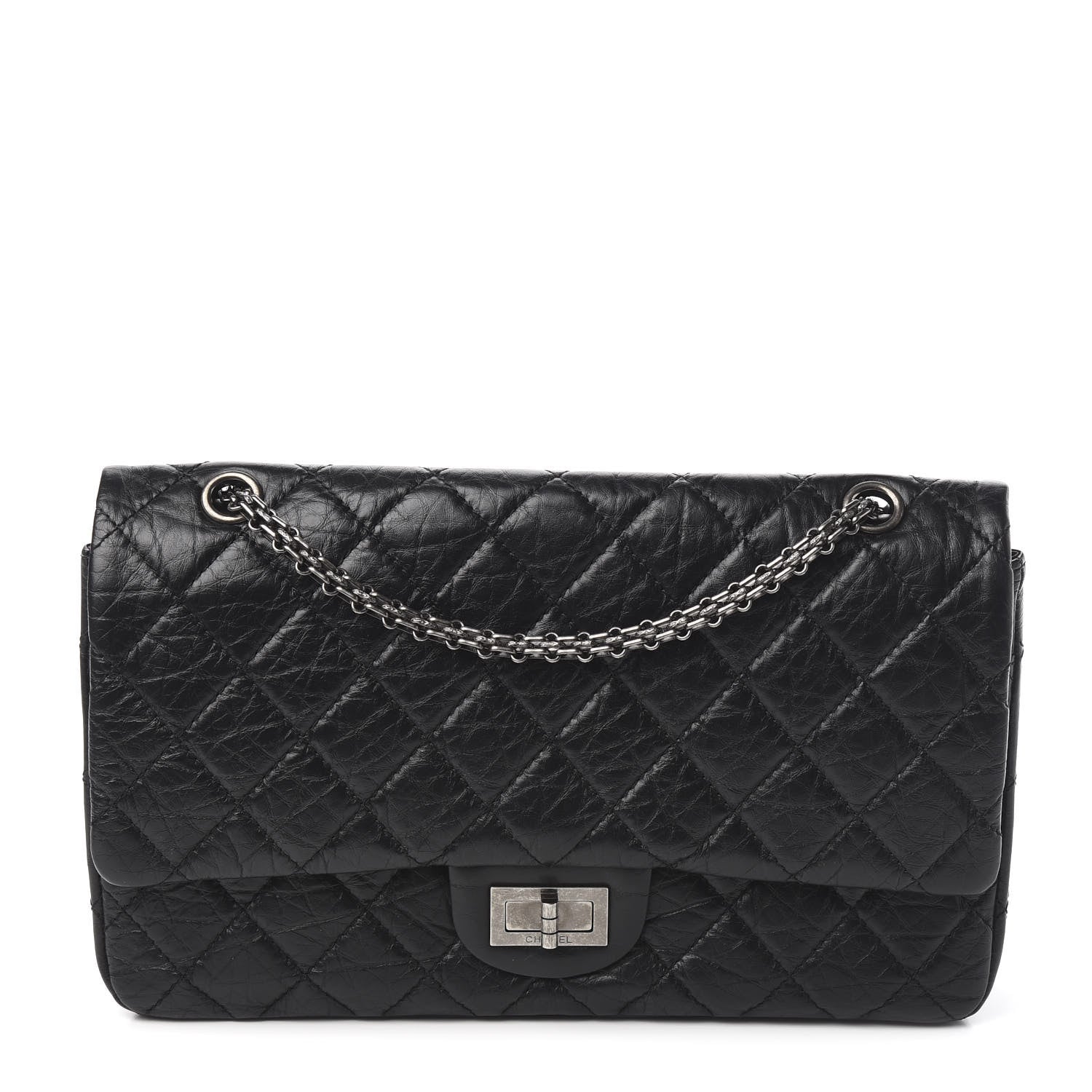 Chanel Aged Calfskin Quilted 2.55 Reissue 226 Flap Black 1 of 10