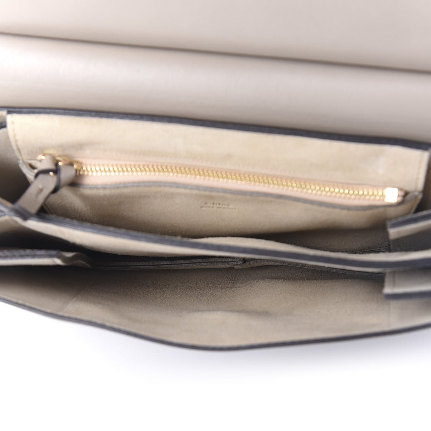 Calfskin Suede Medium Faye Shoulder Bag Motty Grey