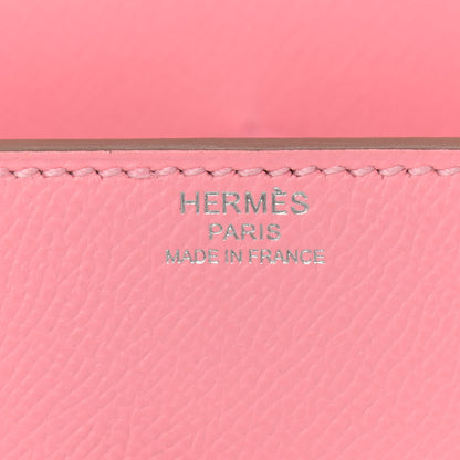 Hermes Epsom Cinhetic Boxy Top Handle Bag Rose Confetti 6 of 12