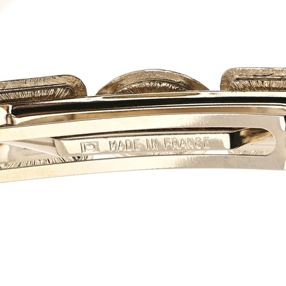 Chanel Enamel CC Hair Clip Barrette Golden Black Burgundy 4 of 5