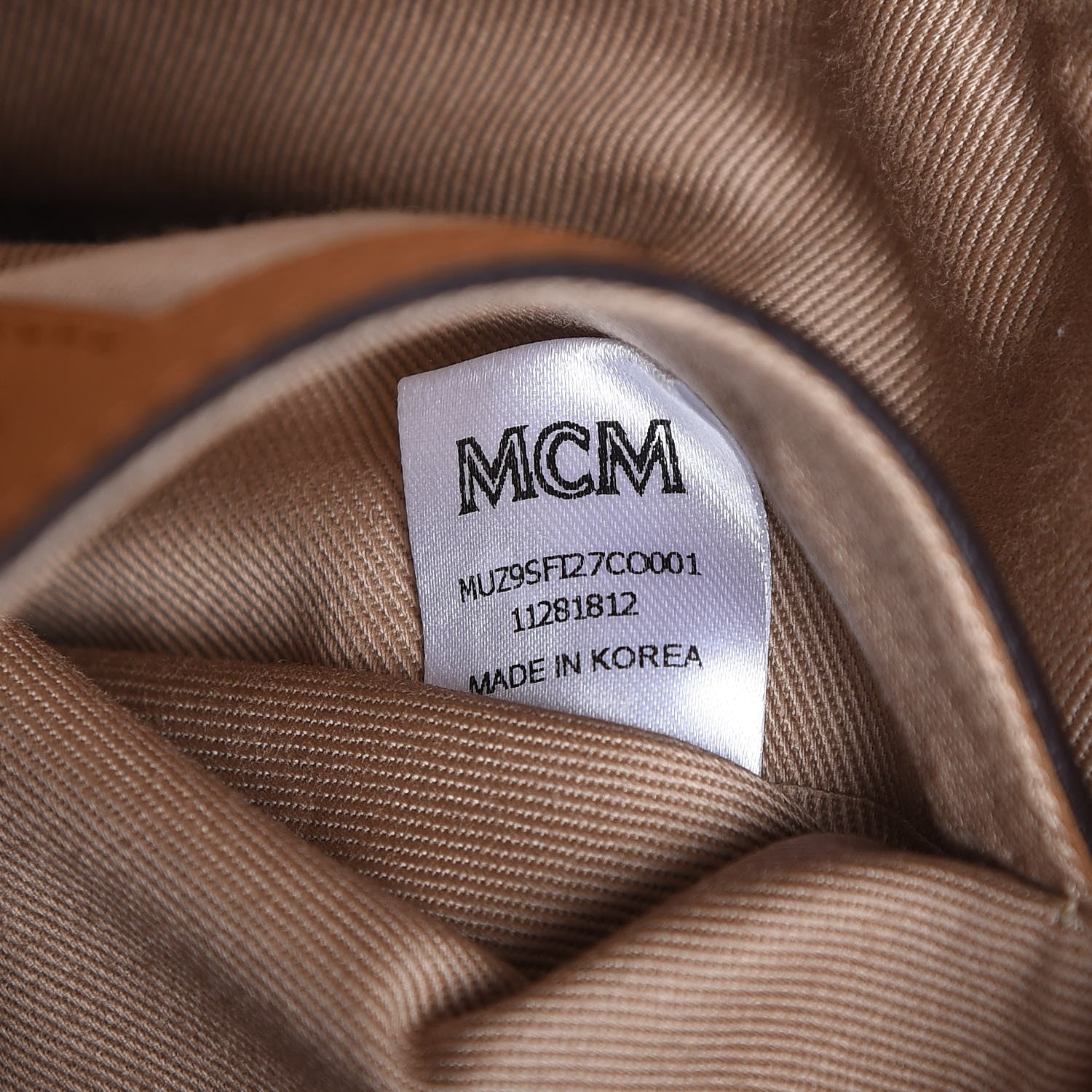 MCM Visetos Small Fusten Belt Bag Cognac 7 of 10