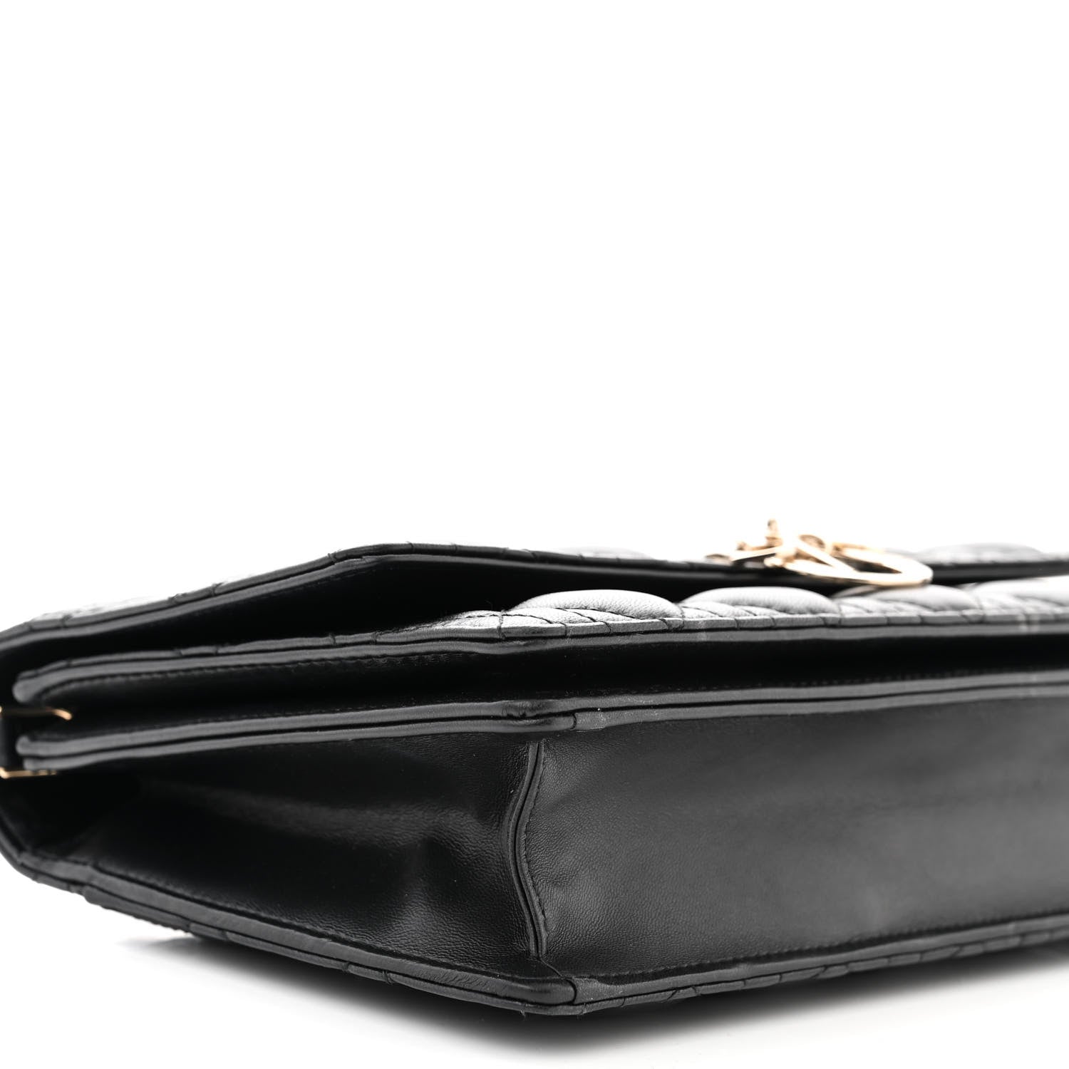 Christian Dior Lambskin Cannage My Dior Top Handle Bag Black 8 of 11