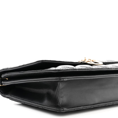 Christian Dior Lambskin Cannage My Dior Top Handle Bag Black 8 of 11