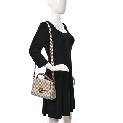 Louis Vuitton Damier Azur Braided Croisette Rose 2 of 12