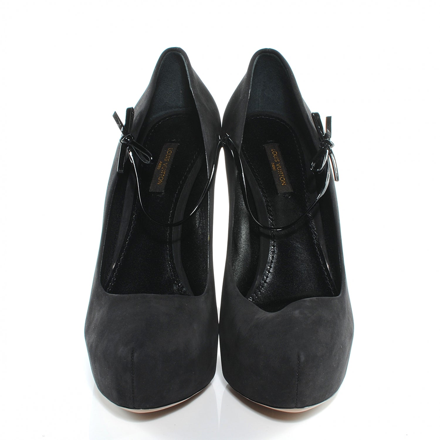 Louis Vuitton Suede Varennes Pumps 40 Black 2 of 6